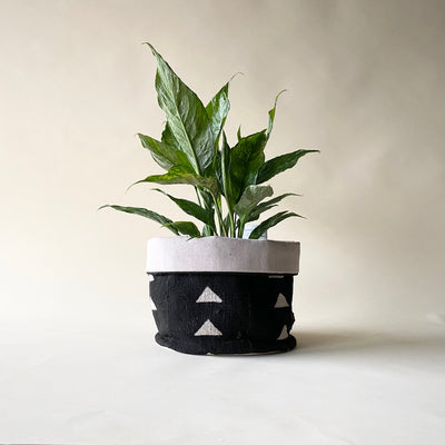 Blackstrap Large Mudcloth Planter